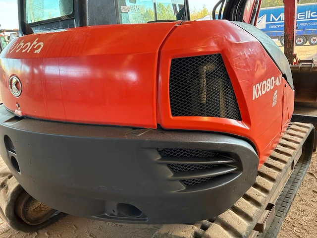 2018 kubota kx080-4 rupsgraafmachine - afbeelding 8 van  22