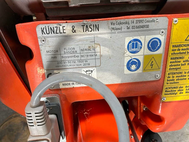 2018 künzle & tasin scorpion parketschuurmachine - afbeelding 7 van  7