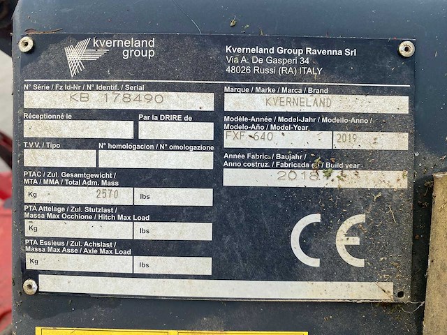 2018 kverneland fxf640 houthakselaar - afbeelding 3 van  9