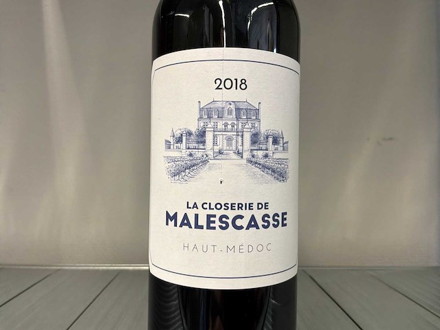 2018 la closerie malescasse haut-médoc rode wijn (12x) - afbeelding 6 van  7