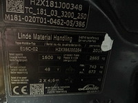 2018 linde e16c-02 vorkheftruck - afbeelding 35 van  39