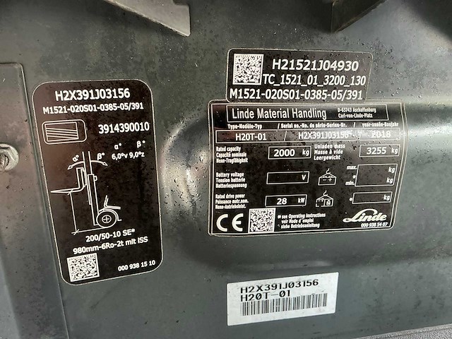 2018 linde h20t-01 vorkheftruck - afbeelding 39 van  67