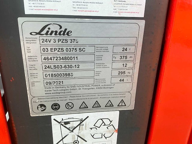 2018 linde l14 stapelaar met weegsysteem - afbeelding 24 van  38