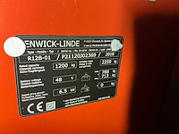 2018 linde r12b reach truck - afbeelding 2 van  3