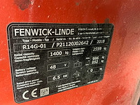 2018 linde r14g-01 reach truck op grote wielen - afbeelding 64 van  87