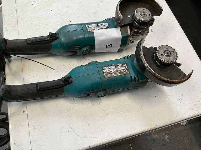 2018 makita haakse slijpmachine (2x) - afbeelding 3 van  6