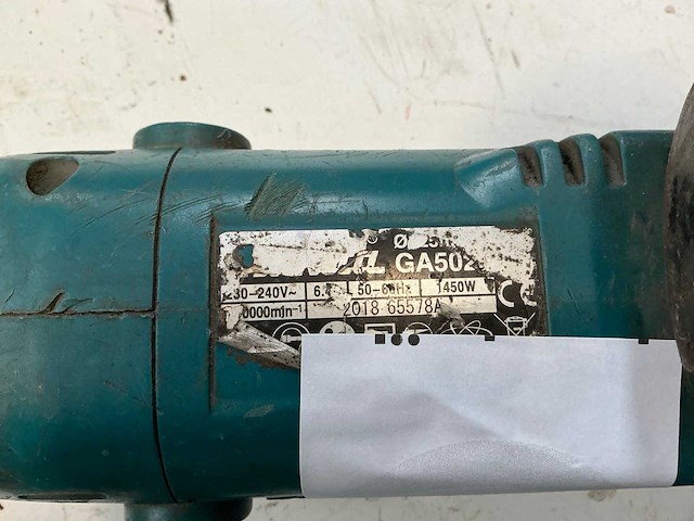 2018 makita haakse slijpmachine (2x) - afbeelding 5 van  6