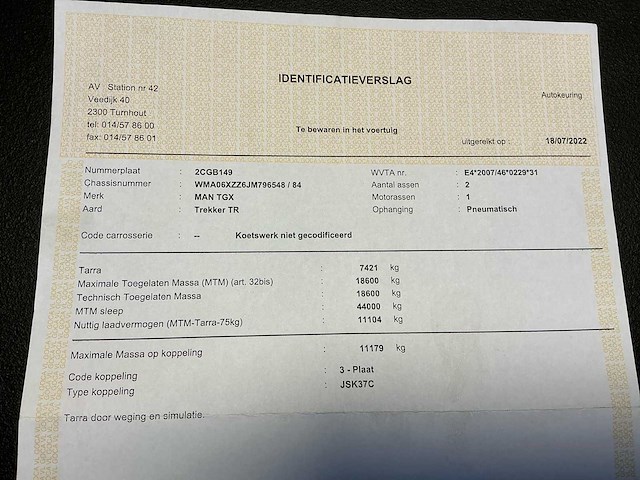 2018 man tgx adr tanktransport vrachtwagen - afbeelding 14 van  24