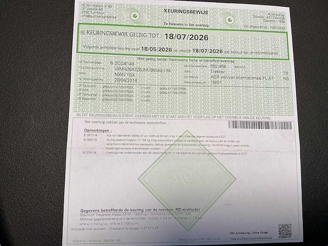 2018 man tgx adr tanktransport vrachtwagen - afbeelding 15 van  24