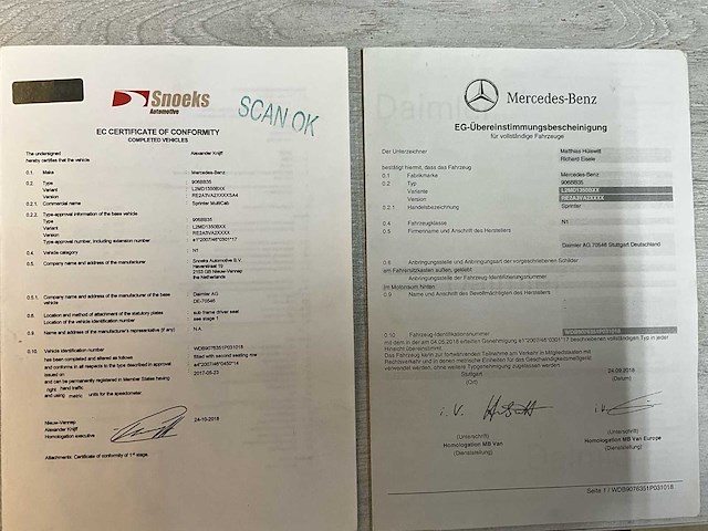 2018 mercedes sprinter 6 personen - euro 6 - airco - afbeelding 53 van  61