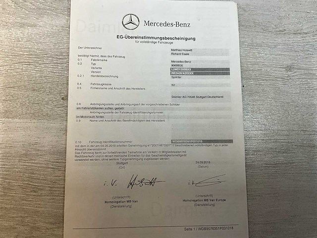 2018 mercedes sprinter 6 personen - euro 6 - airco - afbeelding 54 van  61