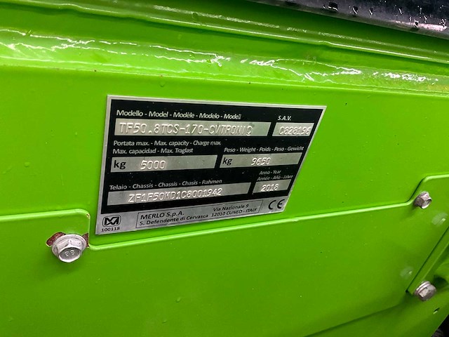 2018 merlo tf50.8 verreiker - afbeelding 10 van  19