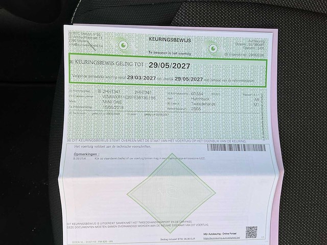 2018 mini cooper one personenauto - afbeelding 24 van  30