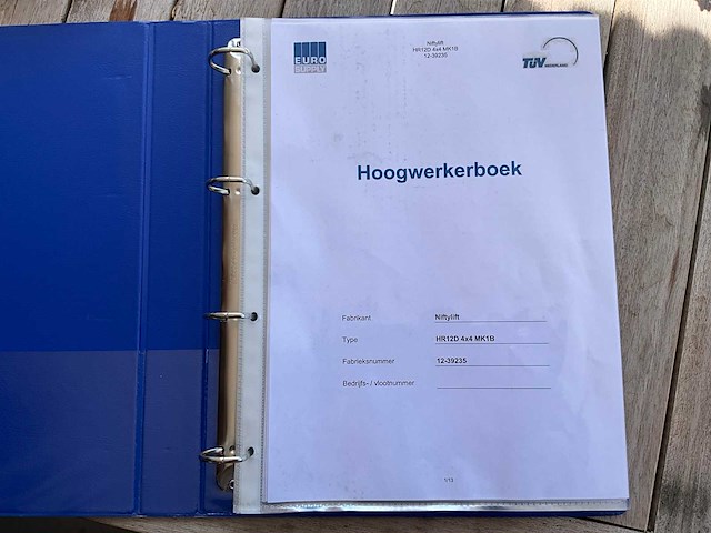 2018 nifty hr12d 4wd bouwlift - afbeelding 8 van  22
