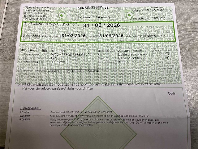 2018 opel movano - 7 pers - euro 6b - geldige keuring - afbeelding 36 van  42