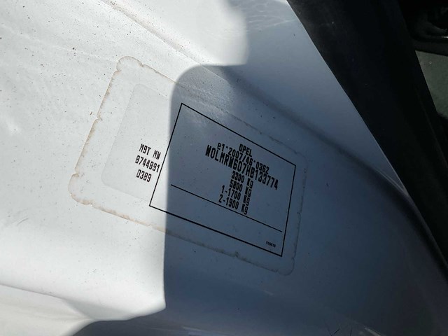 2018 opel movano lichte vracht - airco - 3 pers - afbeelding 12 van  28