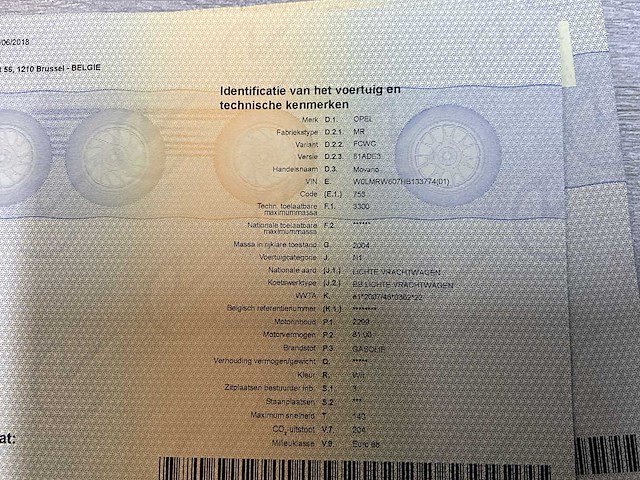 2018 opel movano lichte vracht - airco - 3 pers - afbeelding 24 van  28