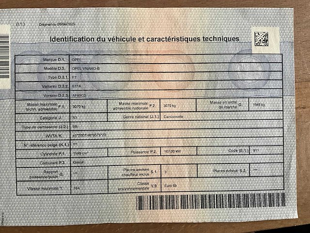 2018 opel vivaro biturbo kasten l2h2 lichte vrachtwagen - afbeelding 14 van  25