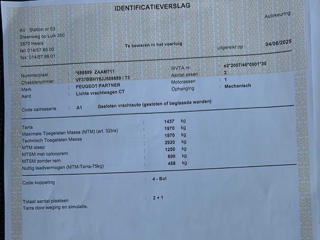 2018 peugeot partner lichte vracht - 3 pers - airco - trekhaak - afbeelding 27 van  32