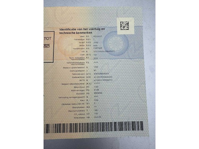 2018 peugeot partner tepee 1.2 puretech - trekhaak - airco - gekeurd voor verkoop - afbeelding 21 van  29