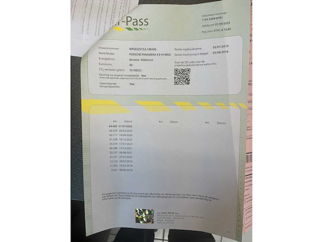 2018 porsche panamera 4 e-hybride personenauto - afbeelding 2 van  3