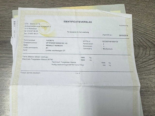 2018 renault kangoo - 3 pers - euro 6b - afbeelding 24 van  30