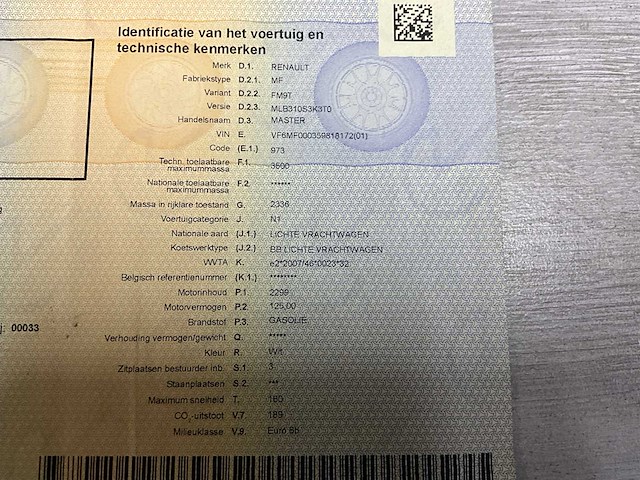 2018 renault master - 2.3 diesel - euro 6b - afbeelding 37 van  53