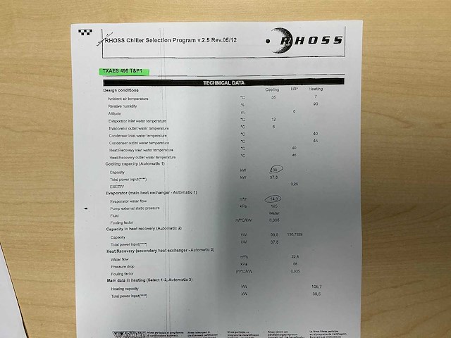 2018 rhoss txaes 495 t&p1 chiller - afbeelding 5 van  13