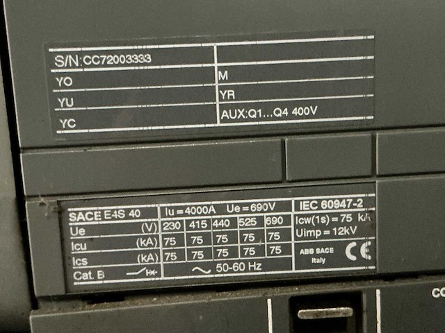 2018 rittal abb sace emax stroomschakelaar - afbeelding 6 van  6