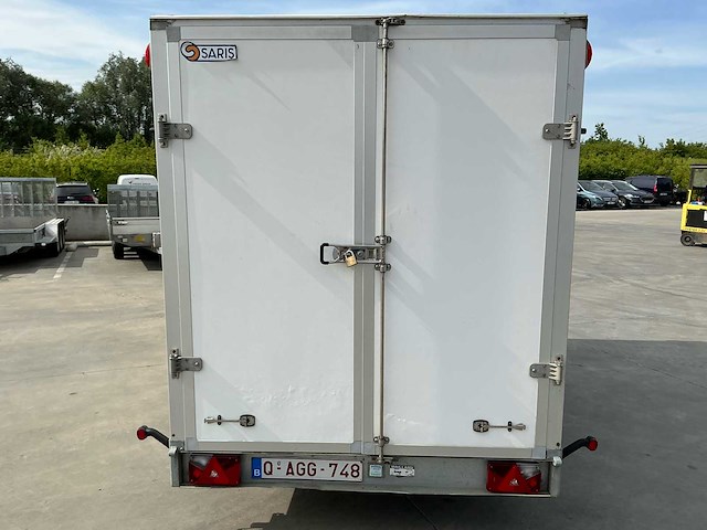 2018 saris c2700 dubbelasser gesloten geremd aanhangwagen - afbeelding 15 van  21