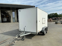 2018 saris c2700 dubbelasser gesloten geremd aanhangwagen - afbeelding 1 van  21