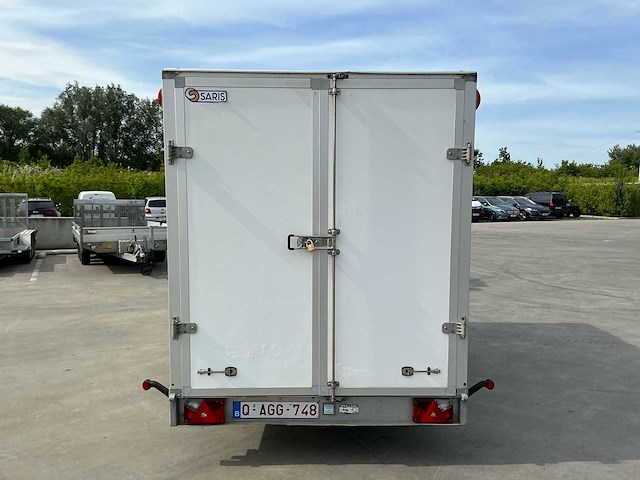 2018 saris c2700 dubbelasser gesloten geremd aanhangwagen - afbeelding 4 van  21