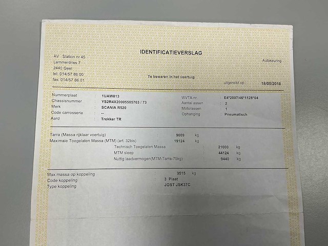 2018 scania r520 v8 vrachtwagen - afbeelding 19 van  31