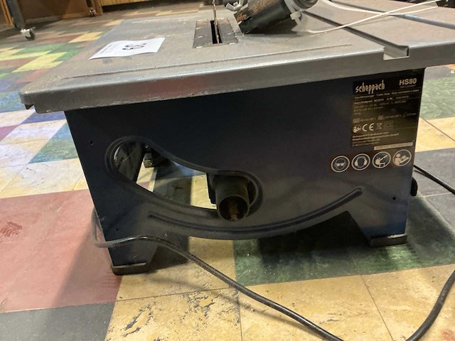 2018 scheppach hs80 tafelzaagmachine - afbeelding 4 van  5