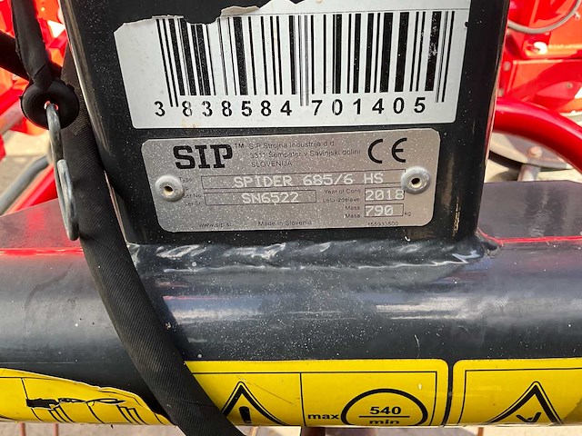 2018 sip spider 685/6 hs vetgieter - afbeelding 14 van  25
