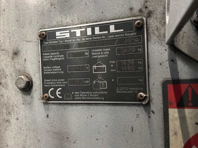2018 stil rx60-30 vorkheftruck - afbeelding 5 van  18