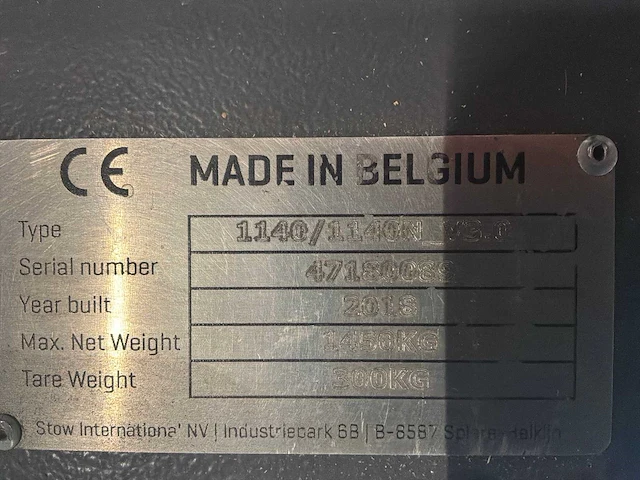 2018 stow 1140/1140n v3.0 halfautomatische satellietsystemen voor palletstellingen (6x) - afbeelding 4 van  7