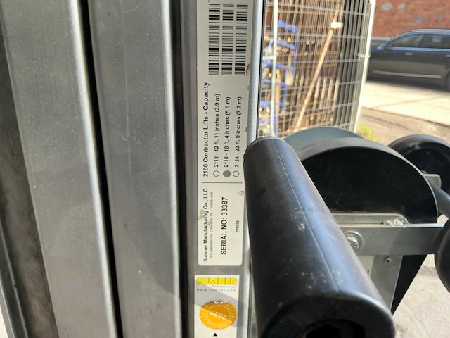2018 sumner model 2118 manuele platenlift - afbeelding 9 van  9