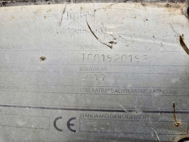 2018 terex tc19-2 minigraafmachine - afbeelding 17 van  51