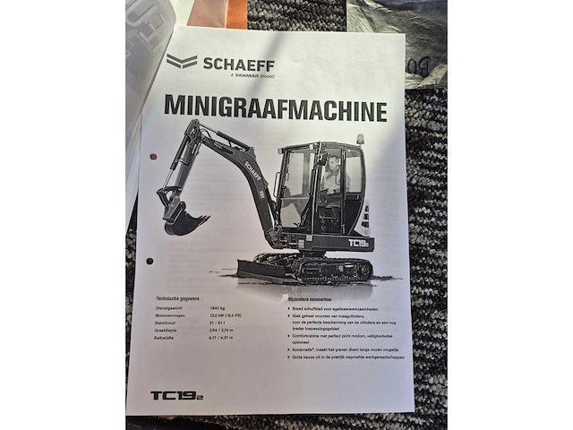 2018 terex tc19-2 minigraafmachine - afbeelding 31 van  48