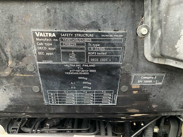 2018 valtra n114 4wd landbouwtractor - afbeelding 13 van  36