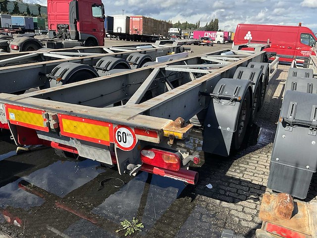 2018 van hool containerchassis oplegger containertransport 40-45 voet (75140-504) - afbeelding 1 van  10