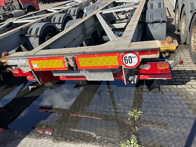 2018 van hool containerchassis oplegger containertransport 40-45 voet (75140-504) - afbeelding 4 van  10