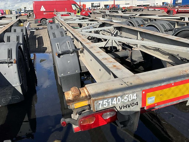 2018 van hool containerchassis oplegger containertransport 40-45 voet (75140-504) - afbeelding 6 van  10