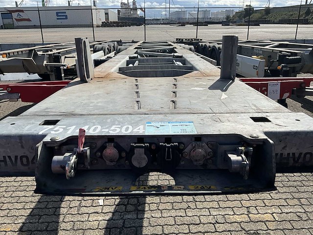 2018 van hool containerchassis oplegger containertransport 40-45 voet (75140-504) - afbeelding 7 van  10