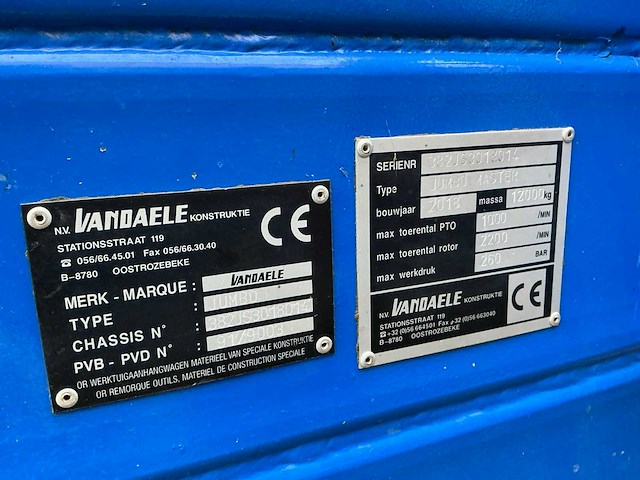 2018 vandaele jumbo master kantenmaaier + opvang - afbeelding 6 van  16
