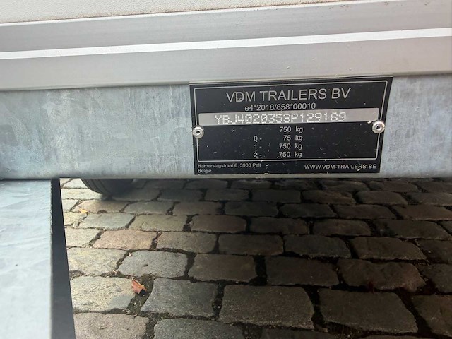 2018 vdm trailer koelwagen aanhangwagen - afbeelding 2 van  10