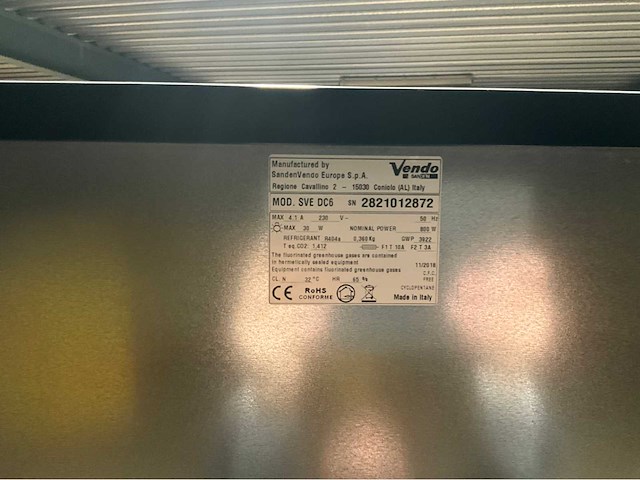 2018 vendo sve dc6 vendingmachine - afbeelding 7 van  11