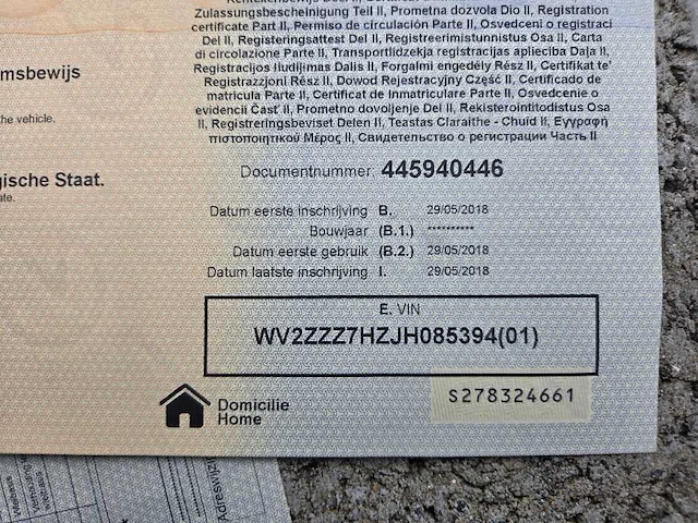 2018 volkswagen transporter kombi - 7hc - personenauto - afbeelding 23 van  23