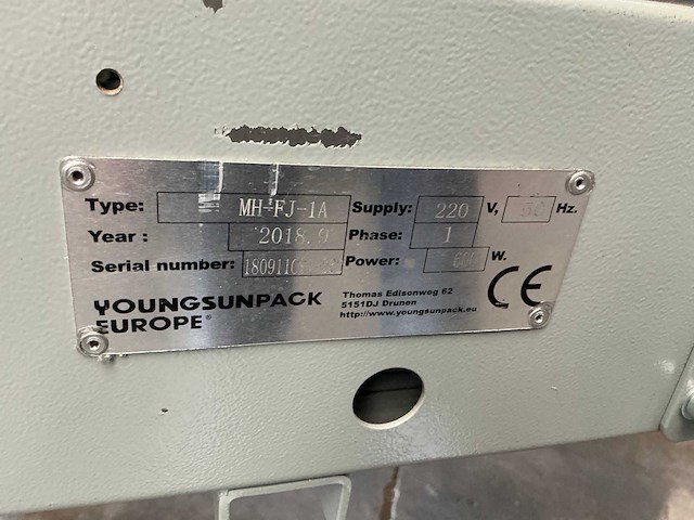 2018 youngsunpack mh-fj-1a dozensluitmachine - afbeelding 3 van  11